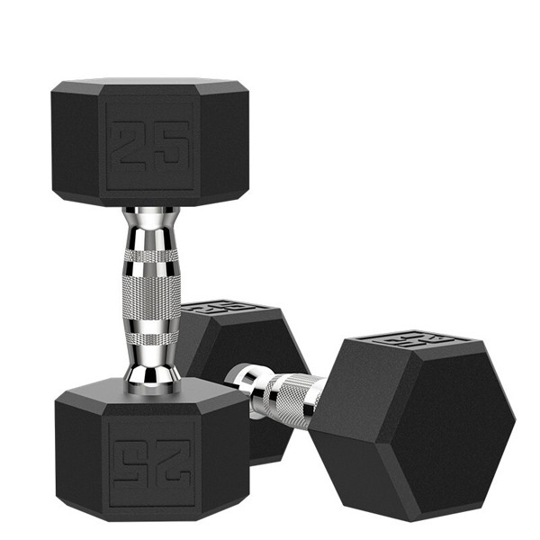 Rubber Hex Dumbbells