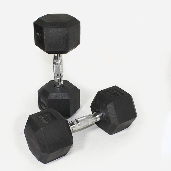 Rubber Hex Dumbbells